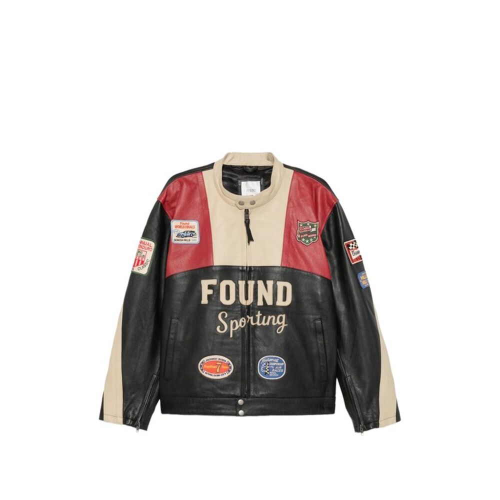 Found Black Jackets - Leather Jackets Men